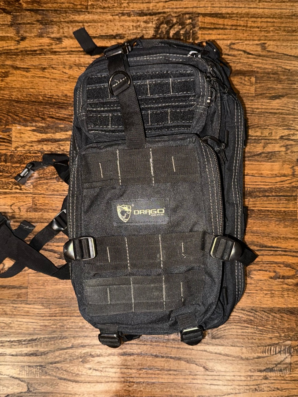 Drago Gear Tracker Backpack Black Tactical Military Assault MOLLE Daypack Bag
